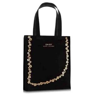 Marc Jacobs Daisy Black Floral Tote Bag
